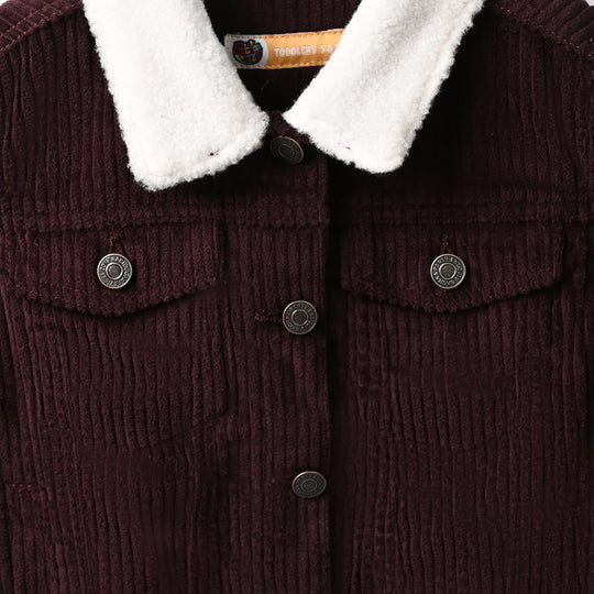 Girls Corduroy Jacket Brown