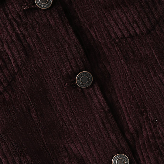 Girls Corduroy Jacket Brown