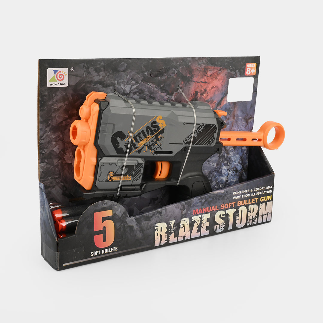 Blaze Storm Manual Soft Dart Blaster