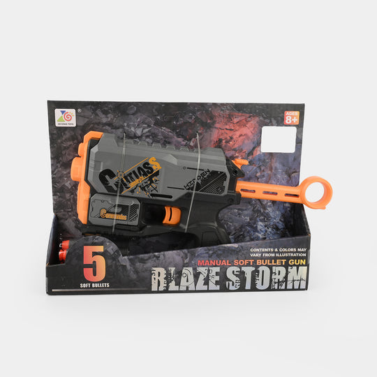 Blaze Storm Manual Soft Dart Blaster