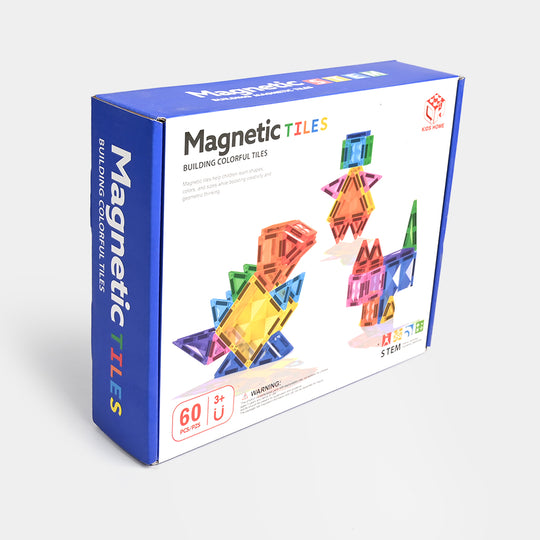 Magnetic Tiles Building Colorful Set | 60Pcs