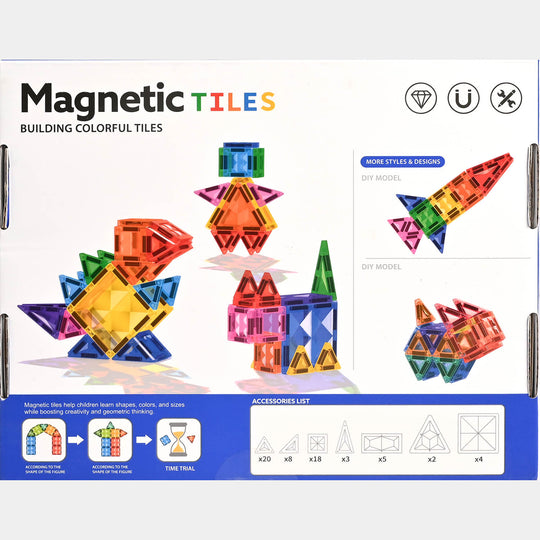 Magnetic Tiles Building Colorful Set | 60Pcs