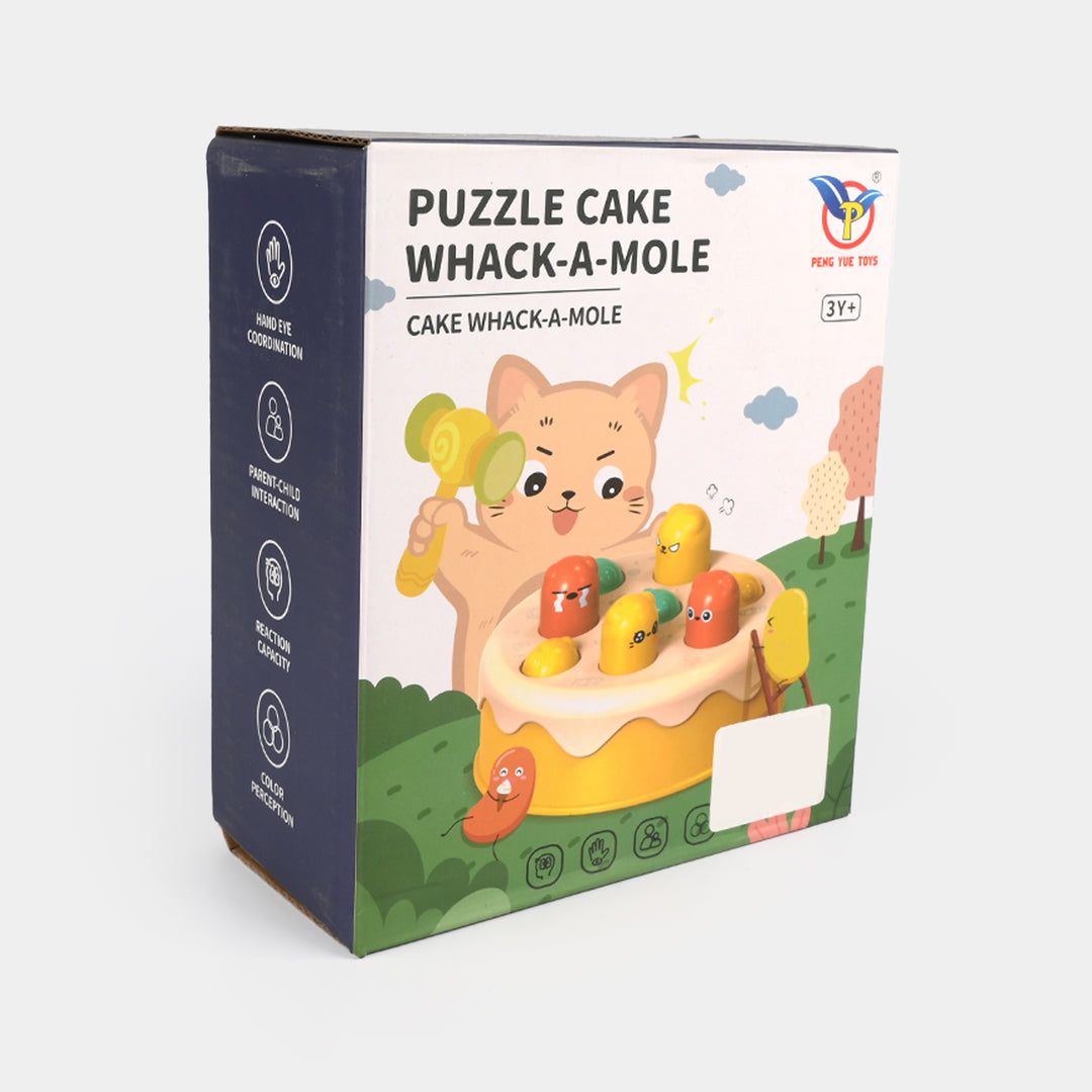 Puzzle Cake Whack-A-Mole Educational Toy