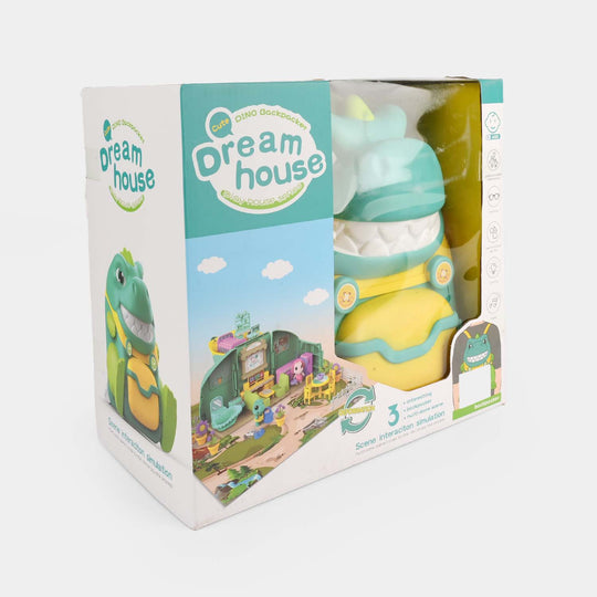 Cute Dino Dream House Convertible Playset