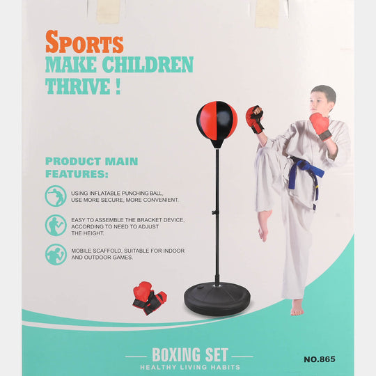 Kids Adjustable Standing Boxing Set