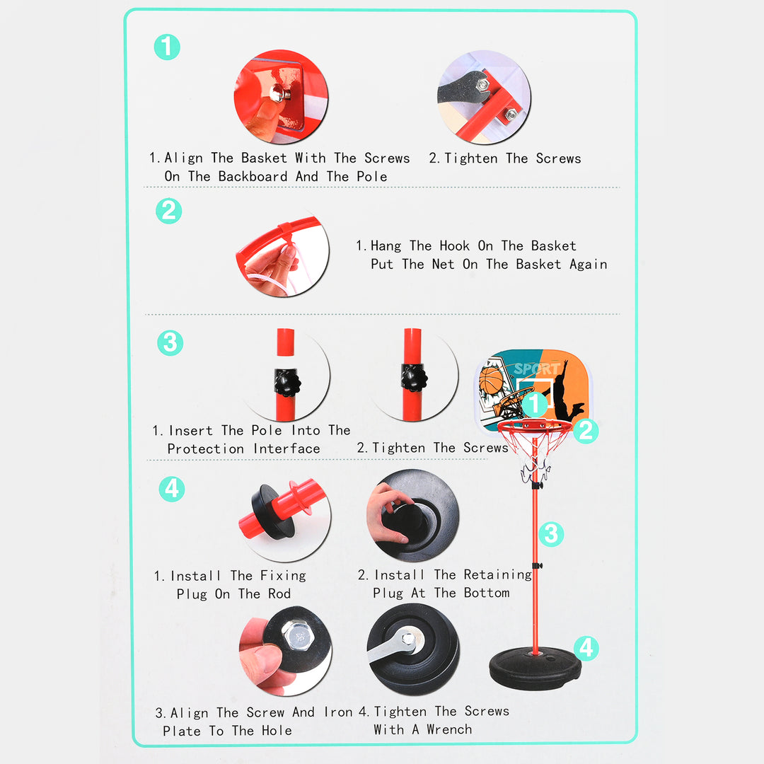 Sports Basketball Stand Set