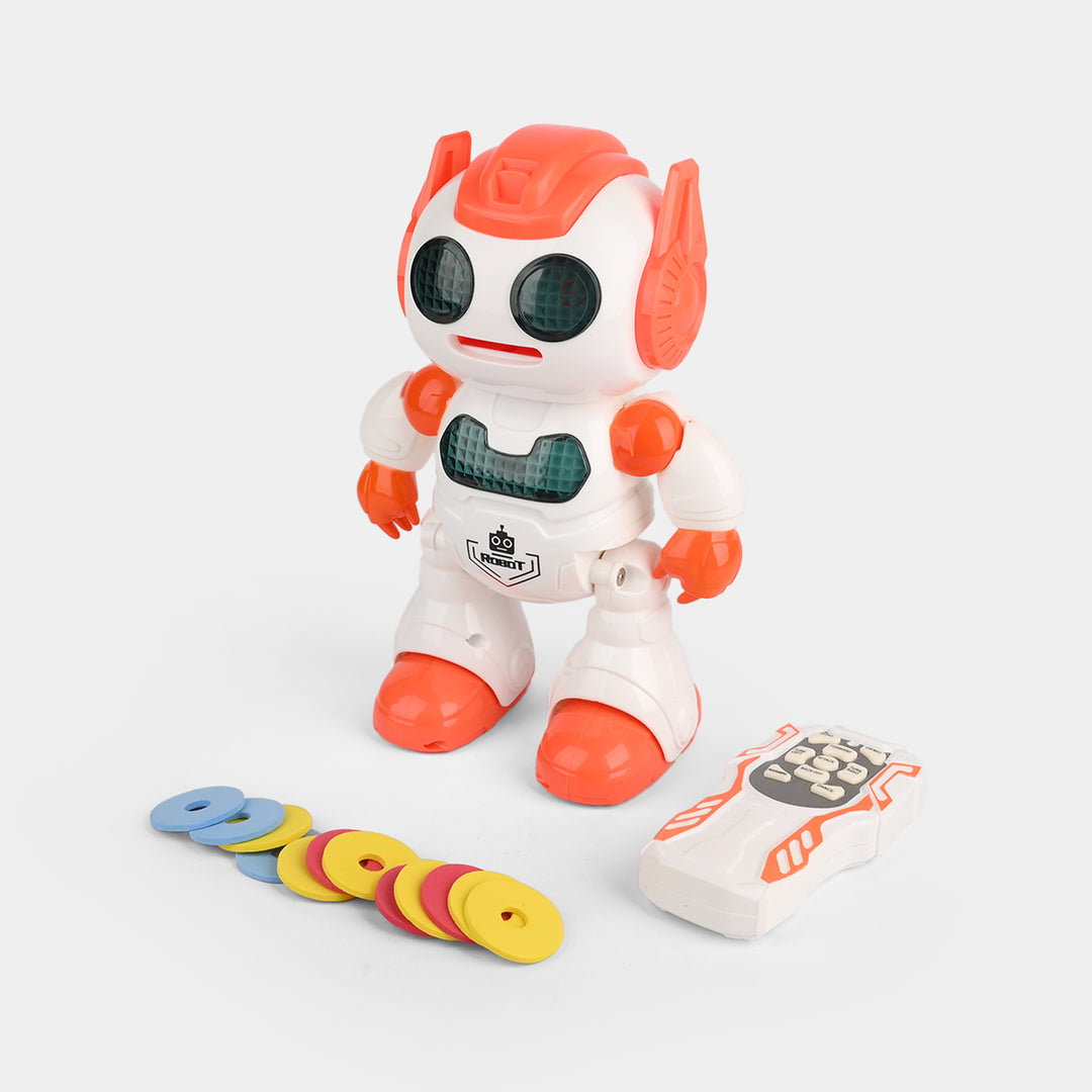 Remote Control Dance & Disc-Shooting Robot