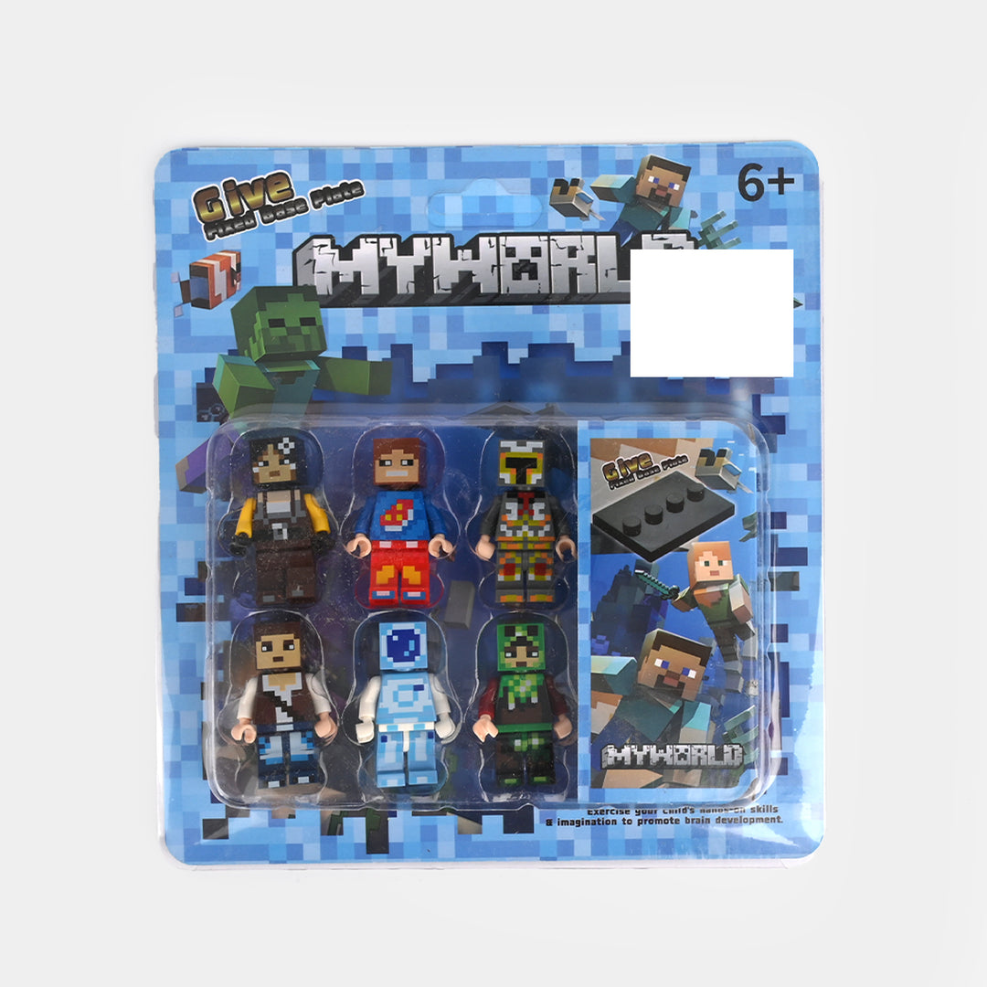 Character Building Block Minifigure Set