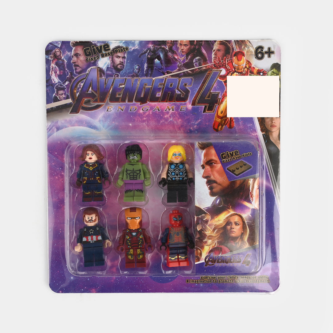 Character Building Block Minifigure Set