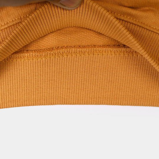 Infant Boys Cotton Terry Sweatshirt Cool Vibes-Yellow