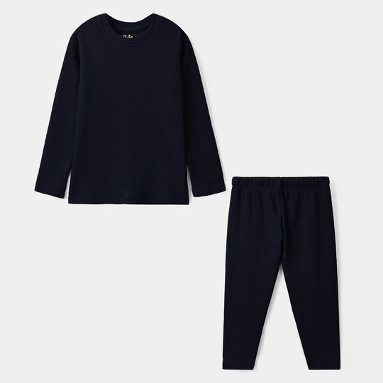 Boys Thermal Inner Suit - NAVY