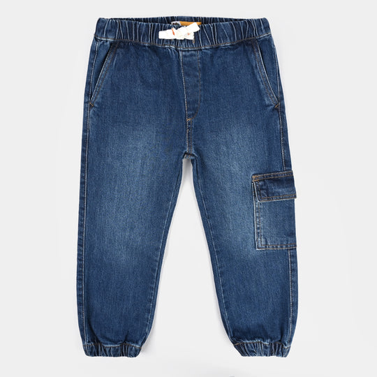 Boys Denim Stretch Pant -Mid Blue