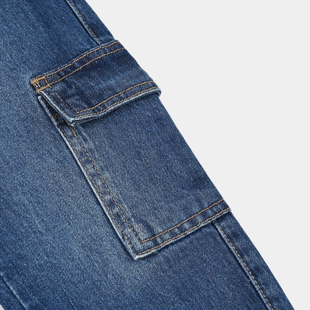 Boys Denim Stretch Pant -Mid Blue