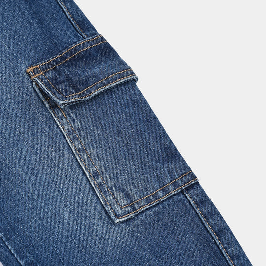 Boys Denim Stretch Pant -Mid Blue