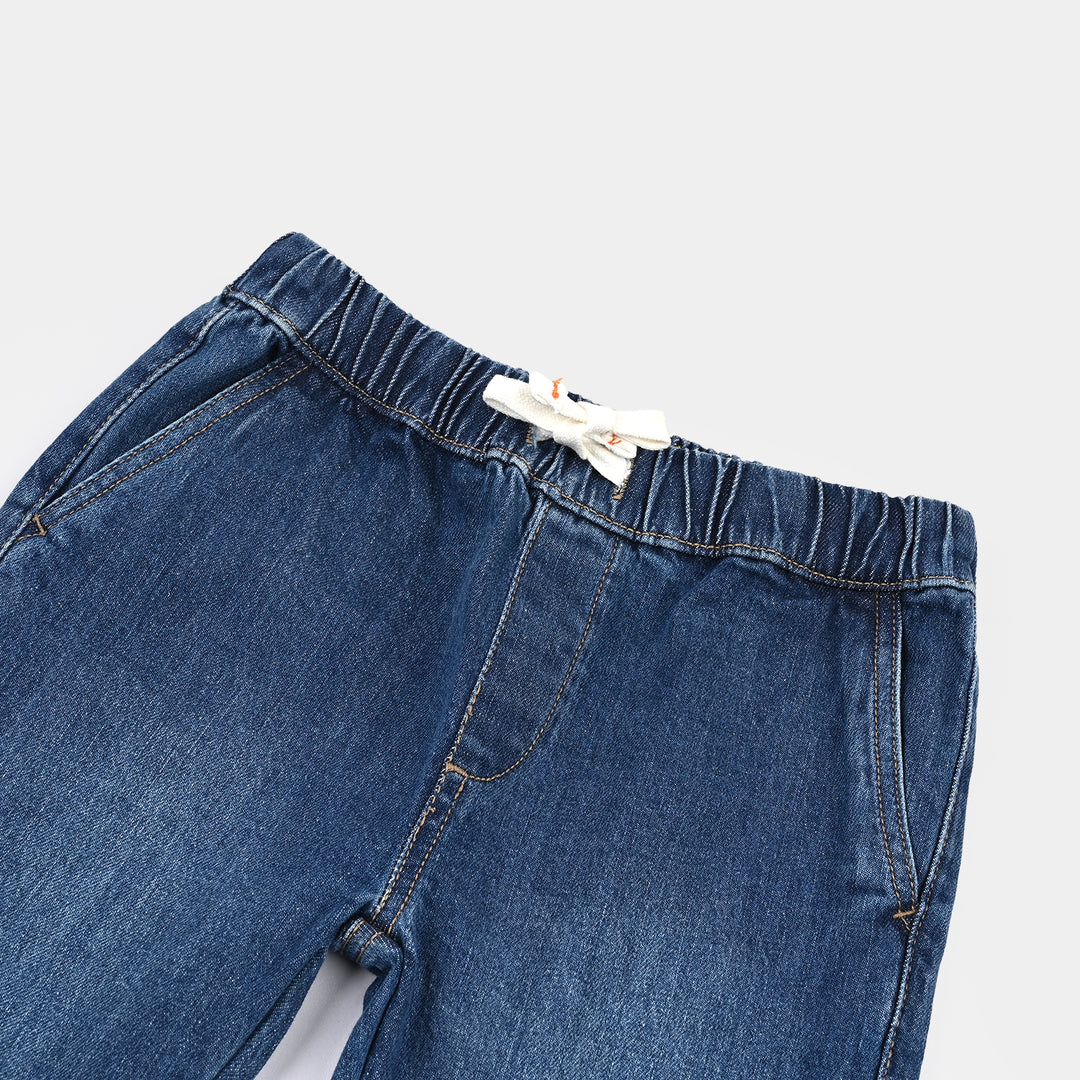 Boys Denim Stretch Pant -Mid Blue