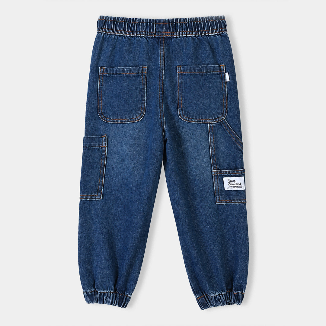 Boys Denim rigid Pant Young Standard -D.Blue