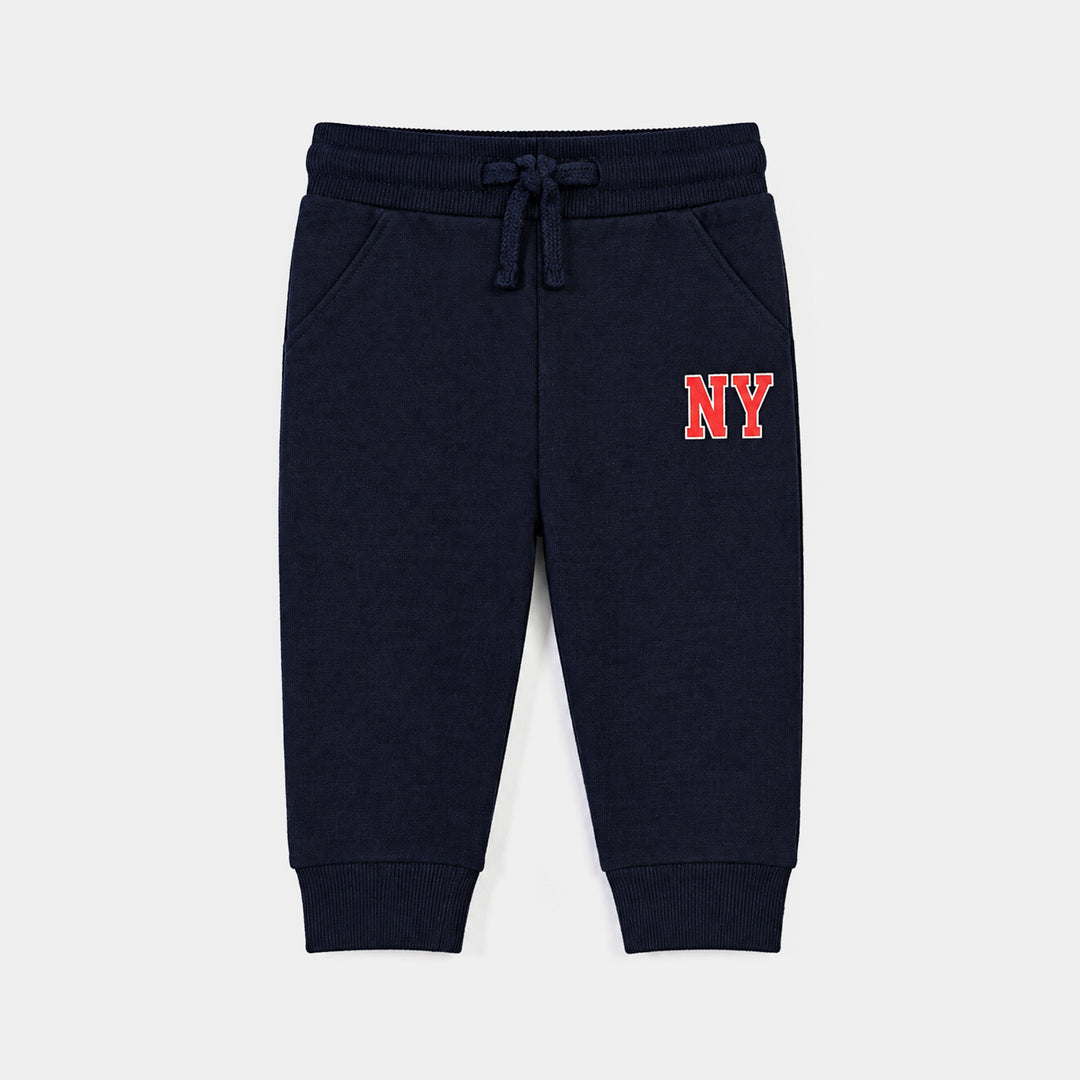 Infant Boys Cotton Terry Pyjama New York-NAVY