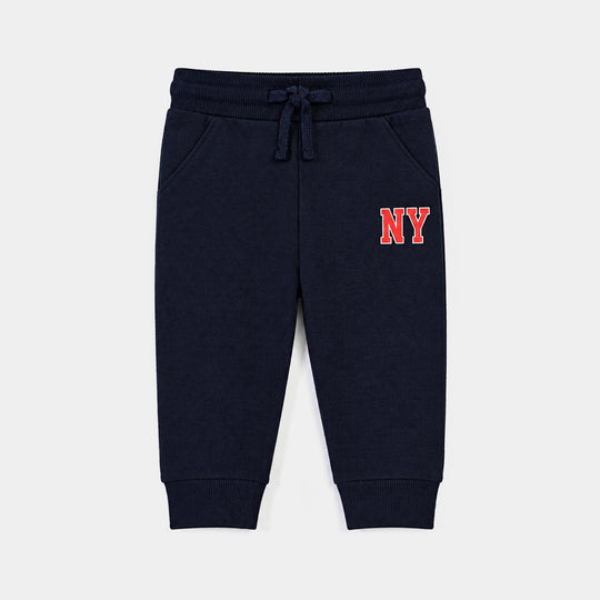 Infant Boys Cotton Terry Pyjama New York-NAVY