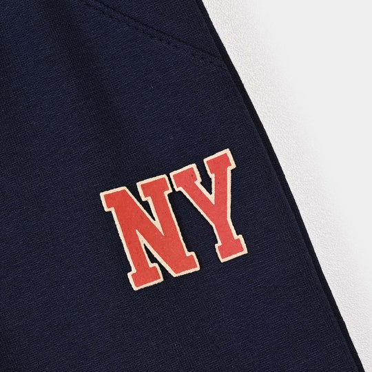 Infant Boys Cotton Terry Pyjama New York-NAVY
