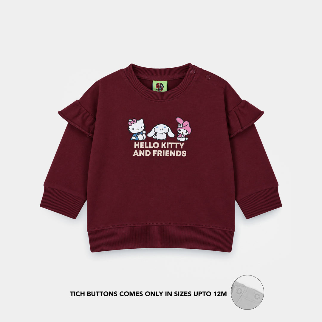 Infant Girls Cotton Terry Sweat Shirt Character