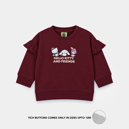 Infant Girls Cotton Terry Sweat Shirt Character