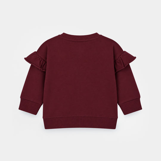 Infant Girls Cotton Terry Sweat Shirt Character