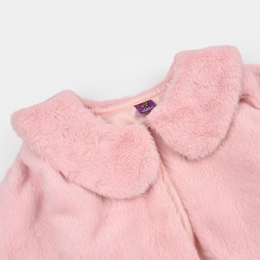 Girls Sherpa Bolero Winter Vibes (Pink)