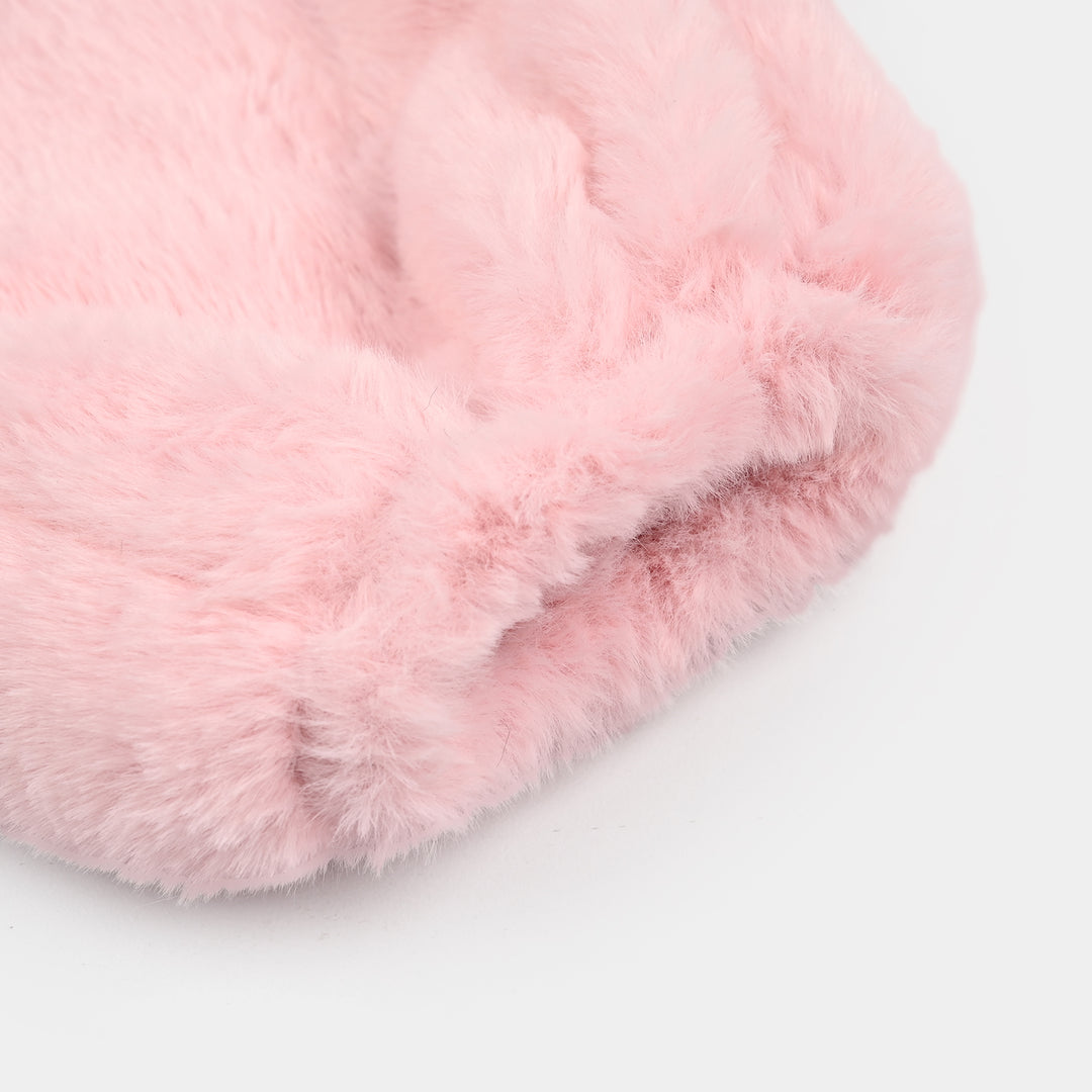 Girls Sherpa Bolero Winter Vibes (Pink)