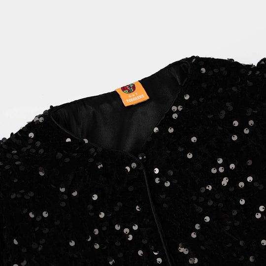 Girls Velvet Bolero Winter Grace (Black)