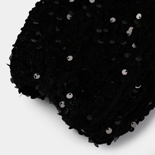 Girls Velvet Bolero Winter Grace (Black)