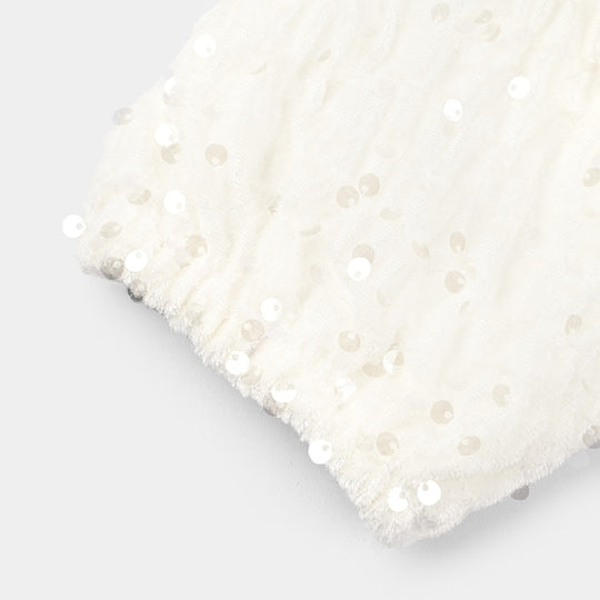 Girls Velvet Bolero Winter Grace (White)