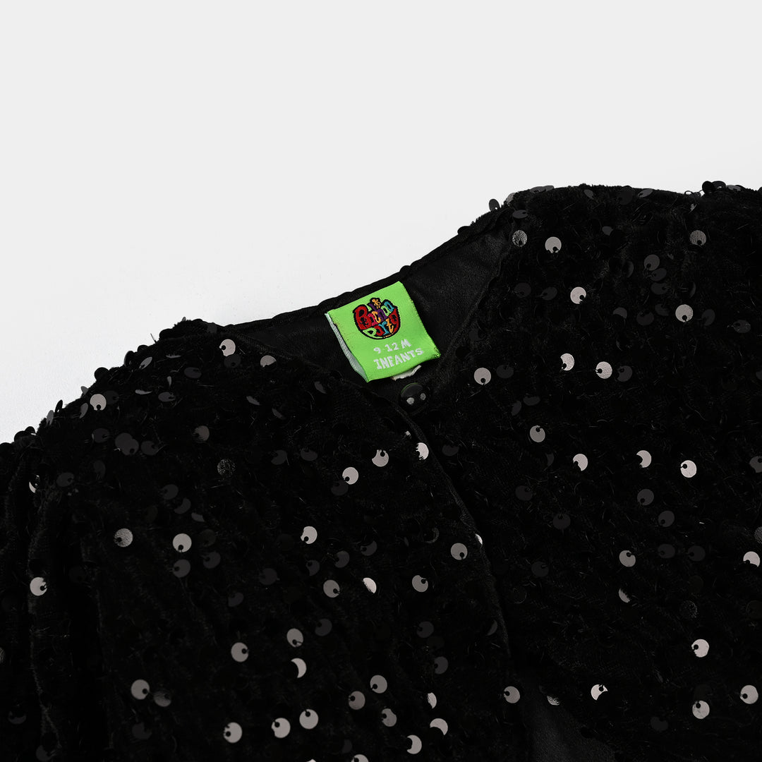 Infant Girls Velvet Bolero Winter Grace (Black)