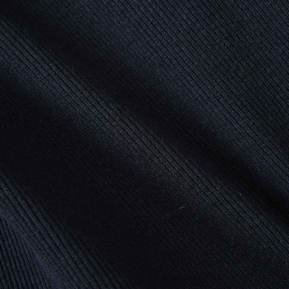 Boys 2x1 Rib Turtle Neck Navy