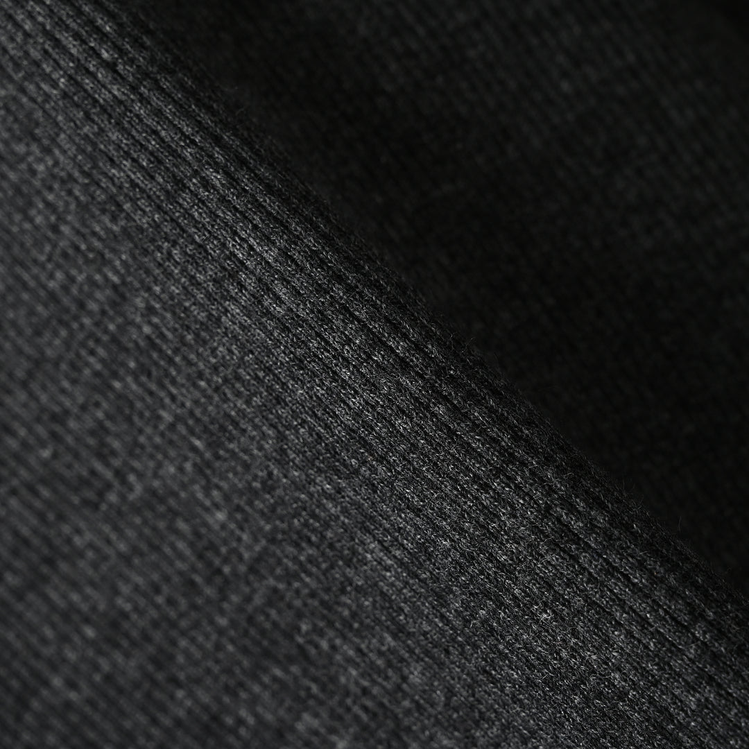 Boys 2x1 Rib Turtle Neck Charcoal