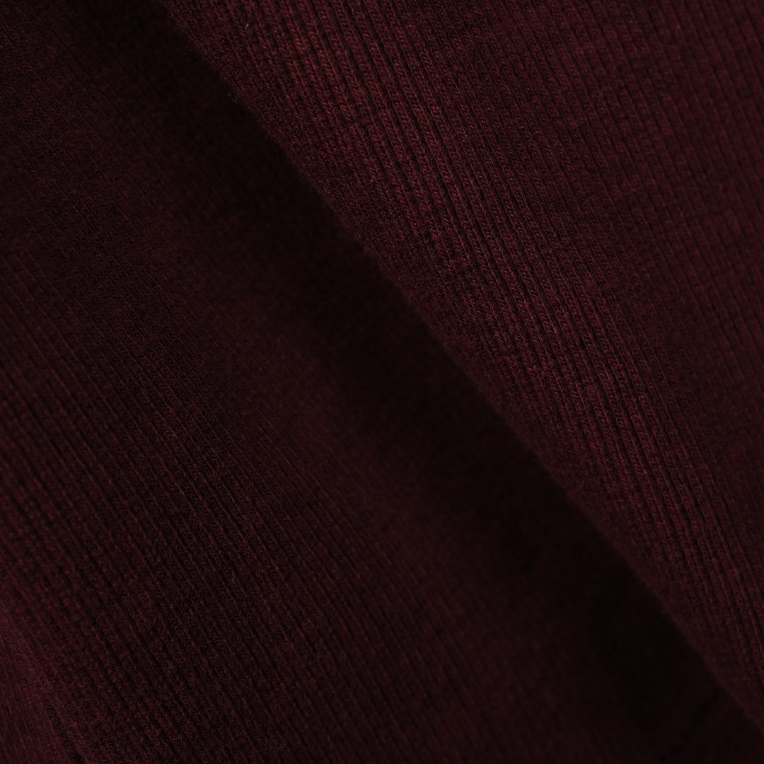 Boys 2x1 Rib Turtle Neck RED