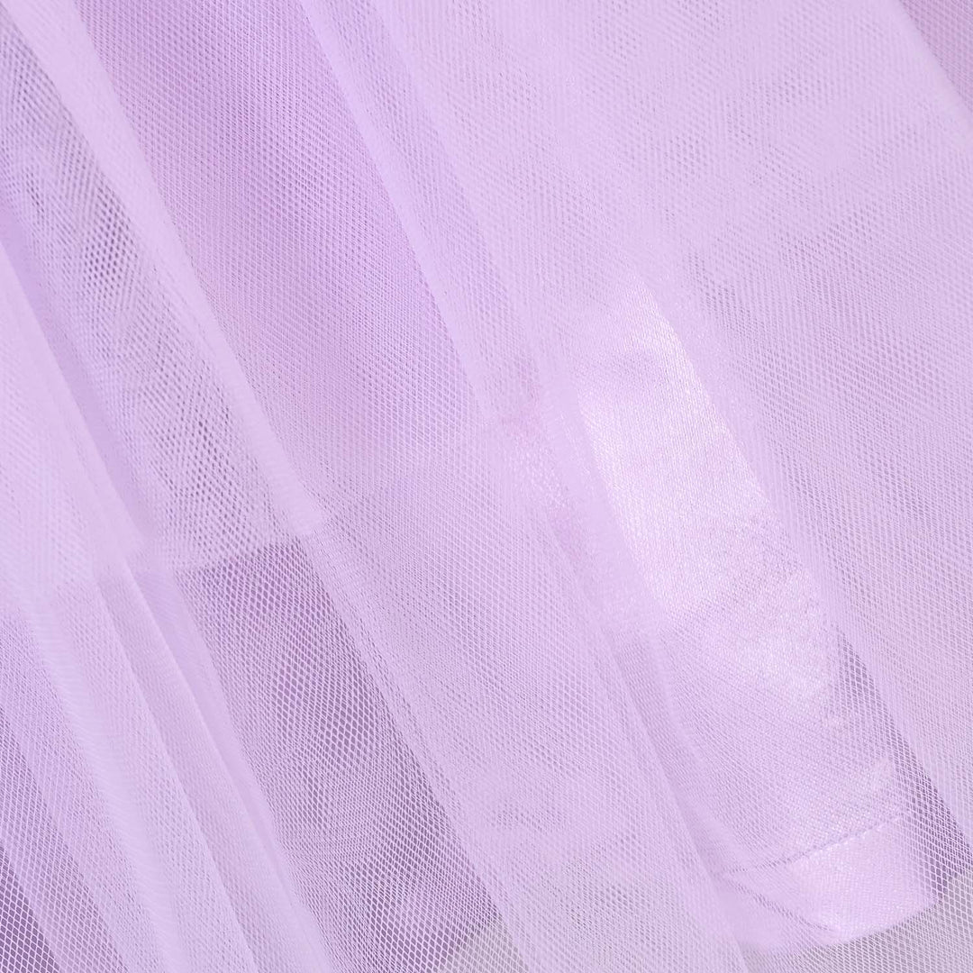Girls Sequence Fancy Frock-Jewel-Lilac