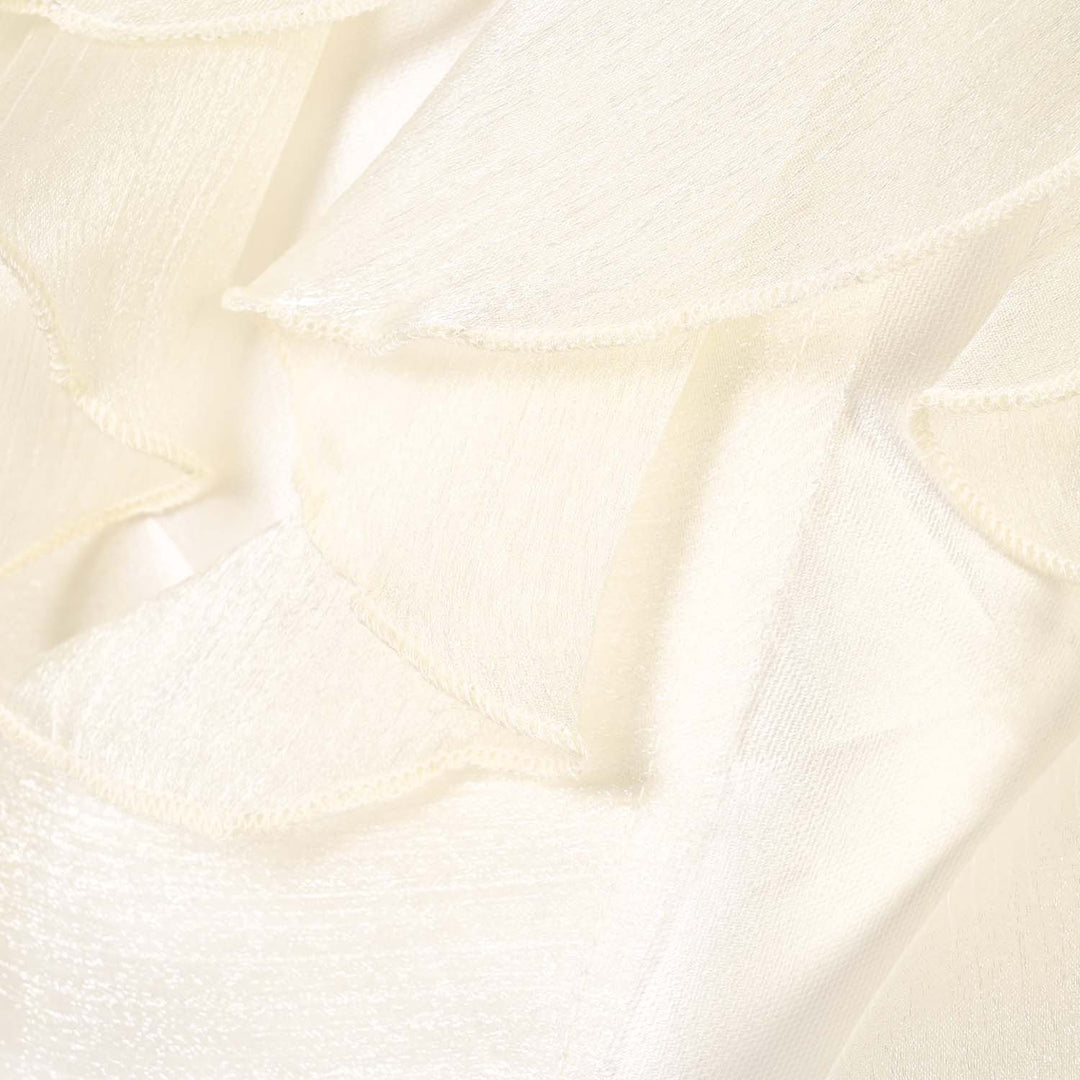 Girls Poly Satin Fancy Frock-Wavy-Pink.White