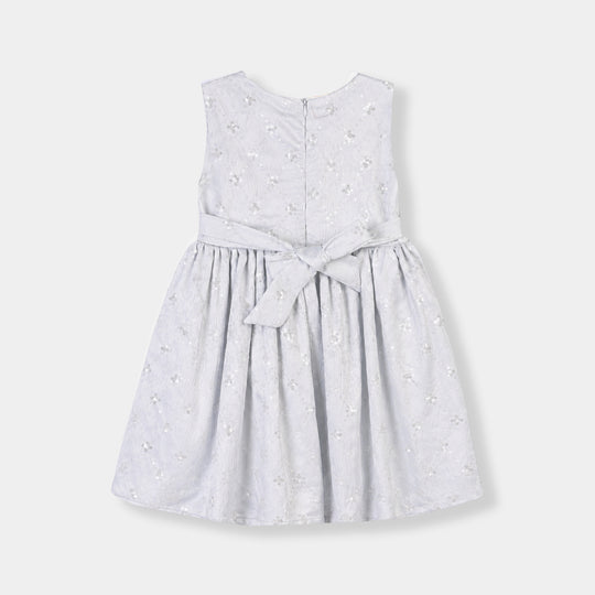 Girls Sequence Fancy Frock-Party Queen-LT.Blue