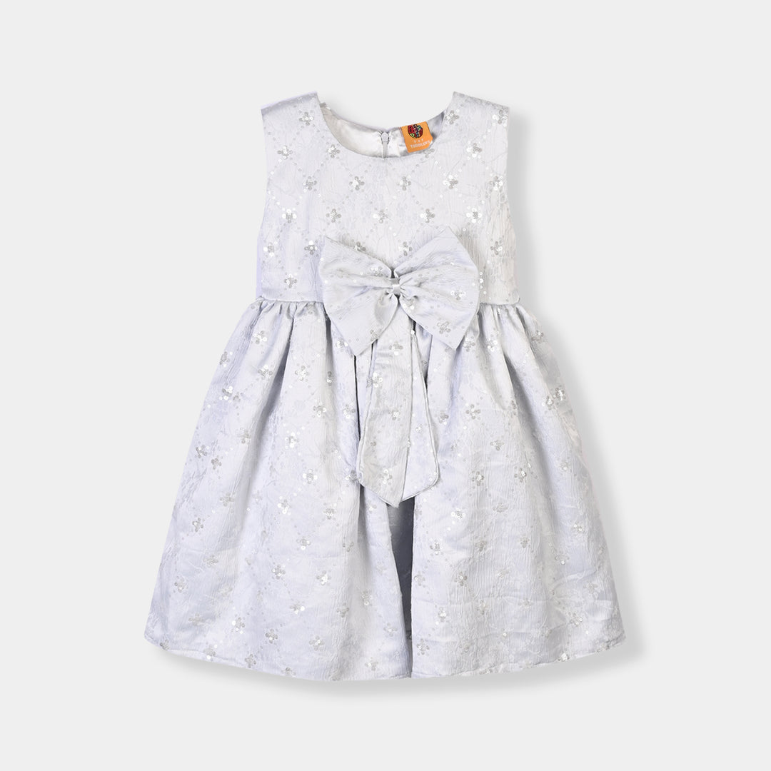 Girls Sequence Fancy Frock-Party Queen-LT.Blue