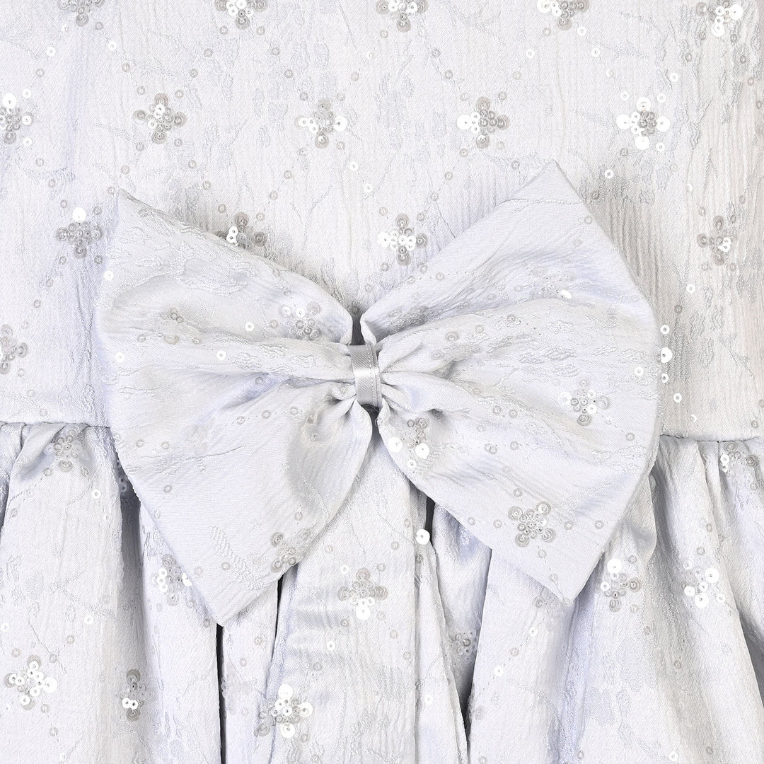 Girls Sequence Fancy Frock-Party Queen-LT.Blue