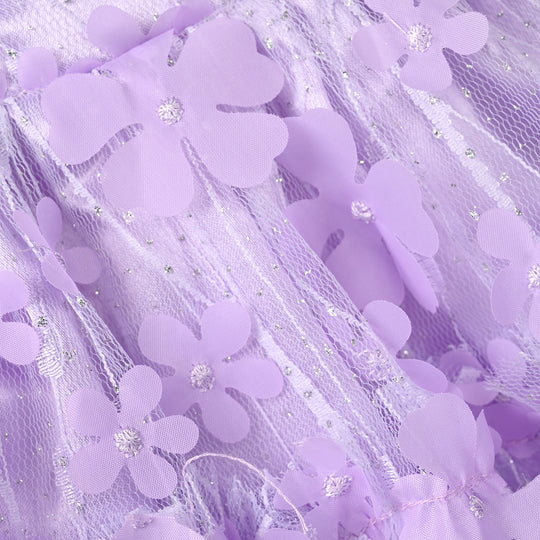 Infant Girls Net Fancy Frock-Dream Bloom-Lilac