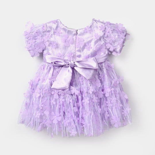 Infant Girls Net Fancy Frock-Dream Bloom-Lilac