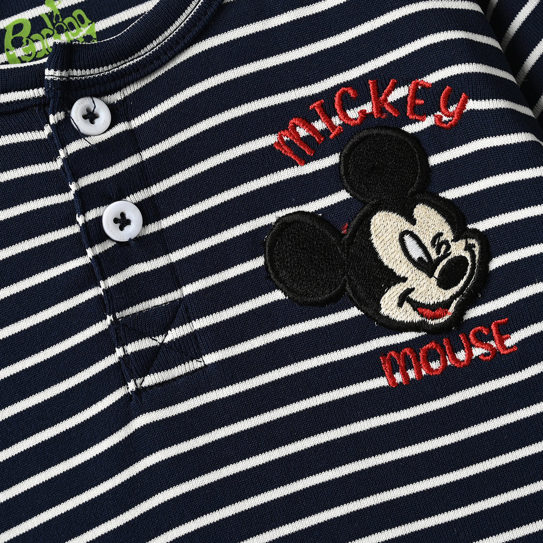 Infant Boys Yarn Dyed T-Shirt Character-Blue