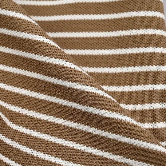 Infant Boys Yarn Dyed T-Shirt Jungle Crew-BROWN