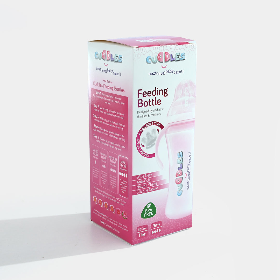 Feeder Natural Shape 330ml Pink