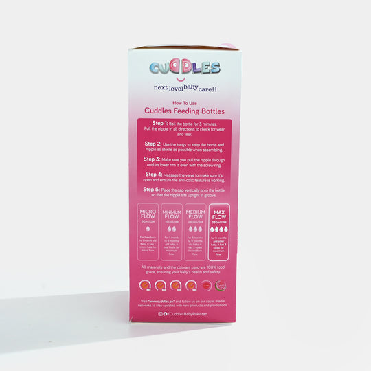Feeder Natural Shape 330ml Pink
