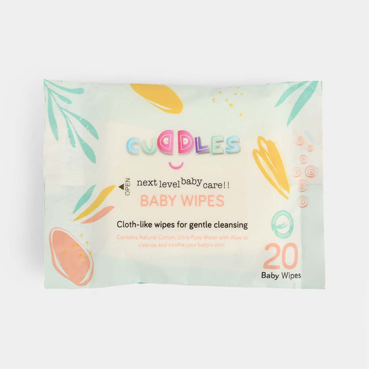 Cuddles Next Level Baby Wet Wipes | 20 PCs