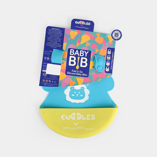 Cuddles Silicone Baby Bib with Catch Pocket