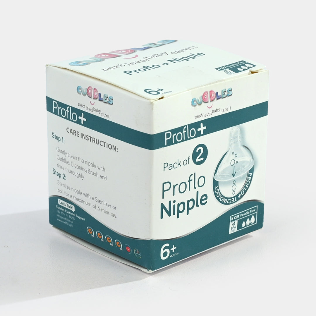 Proflo + Nipple Pack Of 2 | 6M+