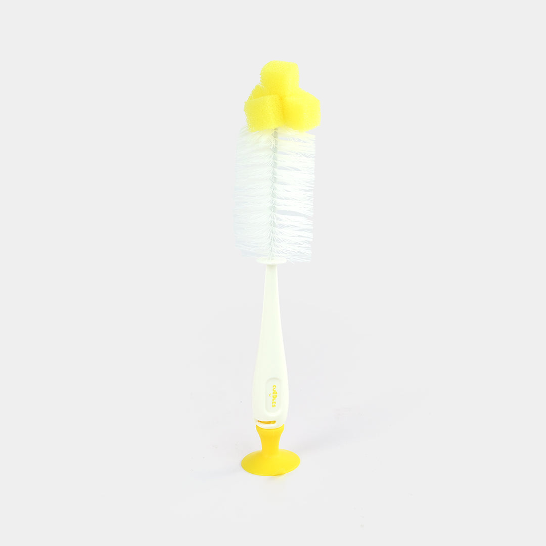 Universal Bottle & Nipple Brush 2In1 (Yellow)